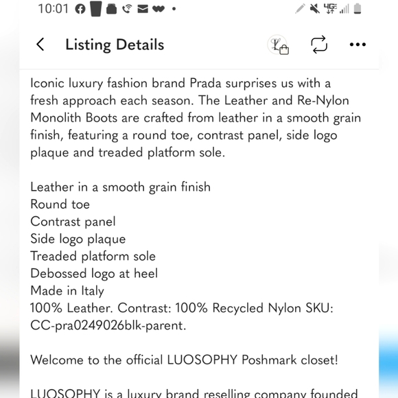 LIMITED ADETION PRADA CALZATURE NEW WITH BOX - Picture 15 of 17